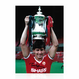 Bryan Robson Signed A4 Photo