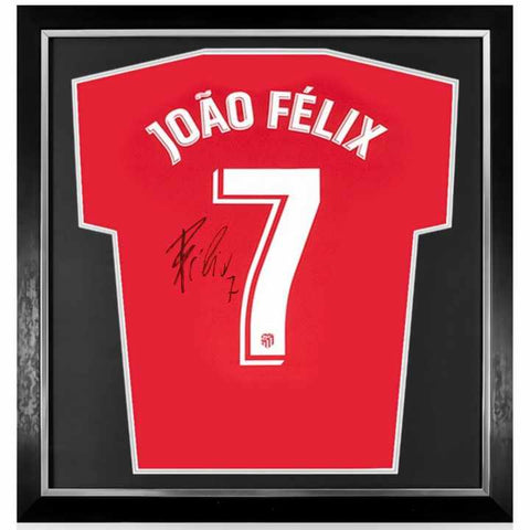 Joao Felix Signed Framed Atletico Madrid 2019/20 Home Shirt