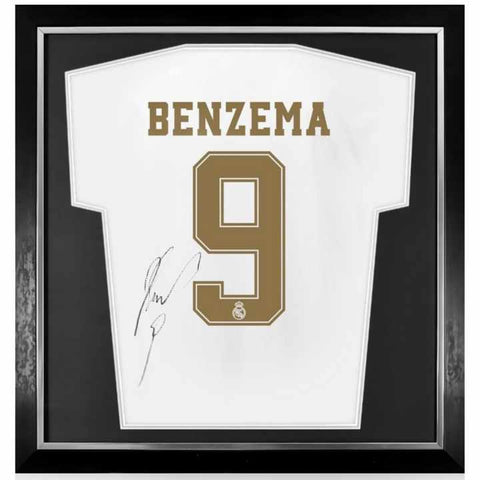 Karim Benzema Signed Framed Real Madrid 2019/20 Home Shirt