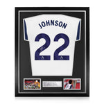 Brennan Johnson Signed Framed Tottenham Hotspur 2024/25 Home Shirt