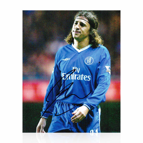 Hernan Crespo Signed 10x8 Photo