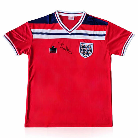 Bryan Robson Signed England 1982 Away Shirt