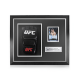 Johnny Walker Signed Framed Display w/ UFC Glove