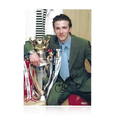 Signed David Beckham Manchester United Photo