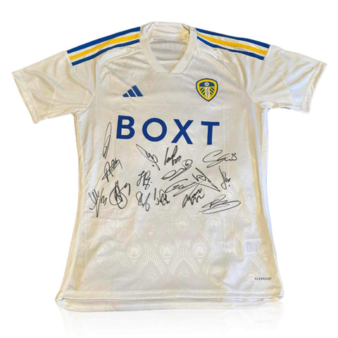 Leeds United Squad Signed 2023/24 Home Shirt