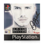 David Beckham Signed PS1 David Beckham Soccer Game Manual