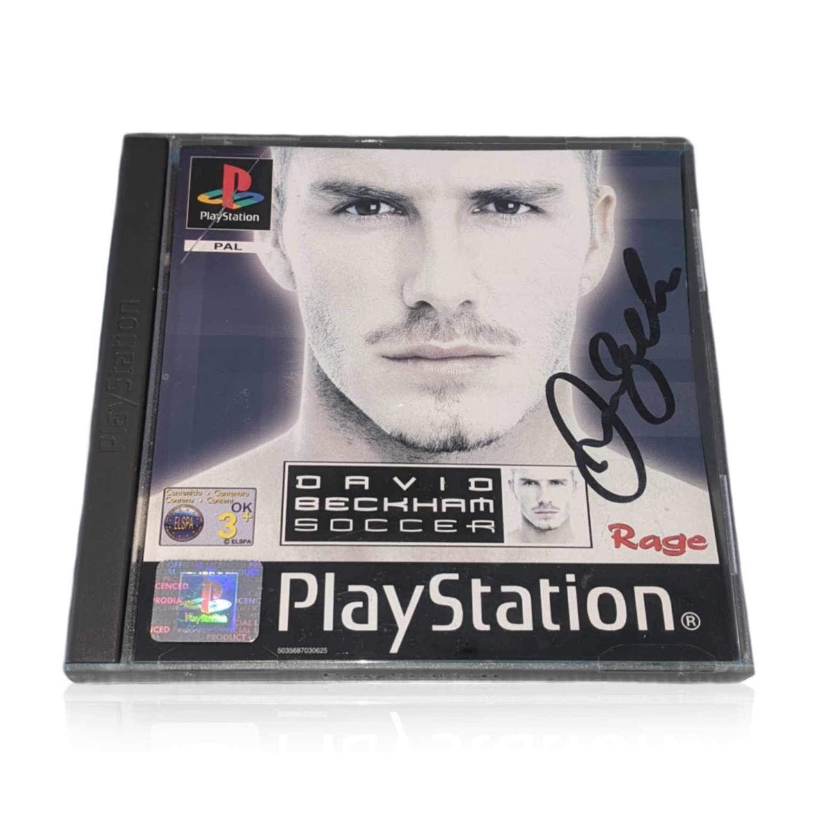Signed Ps1 Example David Beckham Signed PS1 David Beckham Soccer Game Manual – The ...