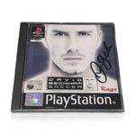 David Beckham Signed PS1 David Beckham Soccer Game Manual