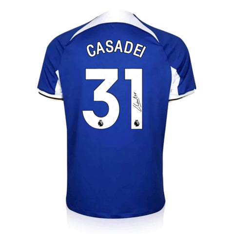 Cesare Casadei Signed Chelsea 2023/24 Home Shirt