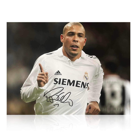 Ronaldo Nazario Signed 16x12