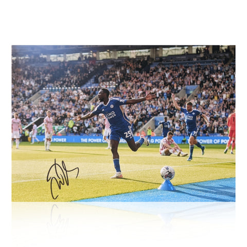 Wilfred Ndidi Signed A4