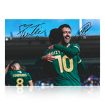 Morgan Whittaker and Ryan Hardie Signed A4 Photo