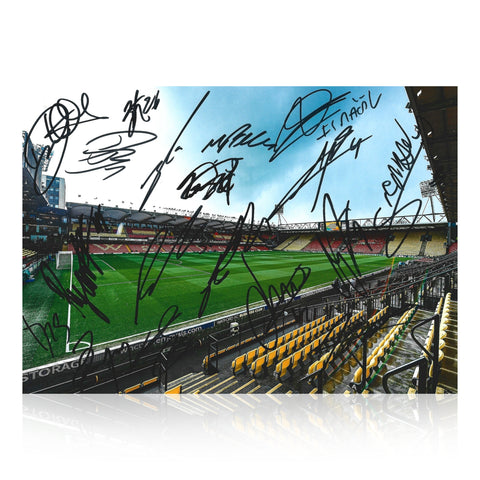 Watford 23/24 Squad Signed A4 Photo