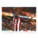 Ivan Toney Signed A4 Photo