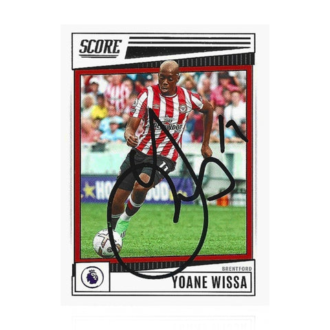 Yoane Wissa Signed Topps Score  2022/23 Premier League Base Card