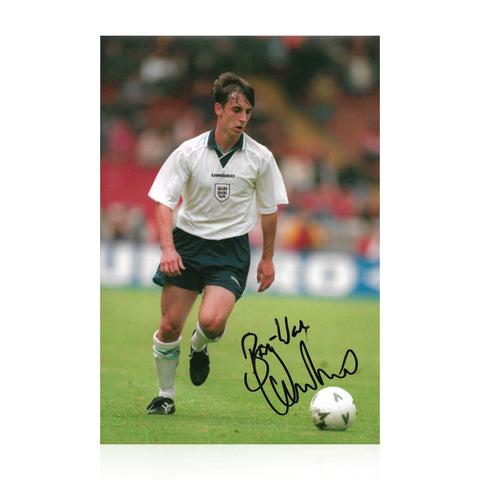 Gary Neville Signed 12x8 Photo