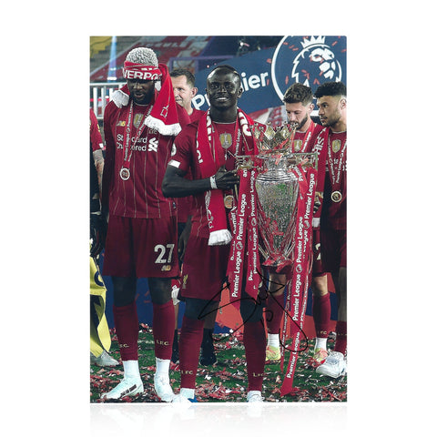 Sadio Mane Signed A4 Photo