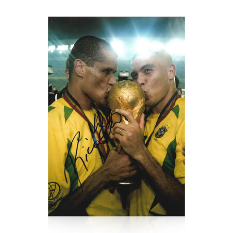 Rivaldo Signed 12x8 Photo