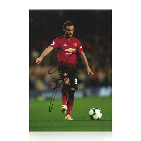 Juan Mata Signed 12x8 Photo