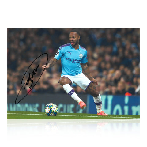 Raheem Sterling Signed 12x8 Photo