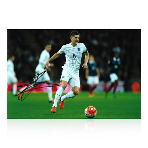 John Stones Signed 12x8 Photo