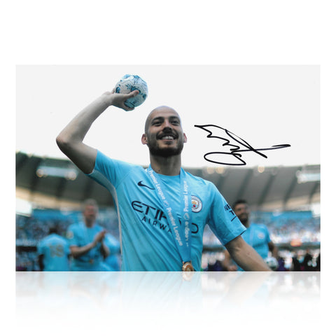 David Silva Signed 12x8 Photo