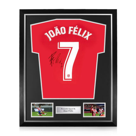 Joao Felix Signed Framed Atletico Madrid 2019/20 Home Shirt