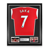 Bukayo Saka Signed Framed Arsenal 2022/23 Home Shirt