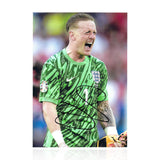 Jordan Pickford signed A4 Photo