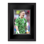 Jordan Pickford signed A4 Photo