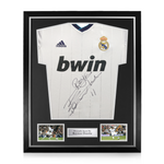 Royston Drenthe Signed Framed Real Madrid Home Shirt