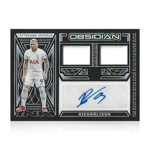 Richarlison Andrade Signed Panini Obsidian 2023-24 Dual Relic Patch Auto /199 Card