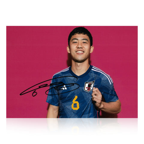 Wataru Endo Signed A4 Photo