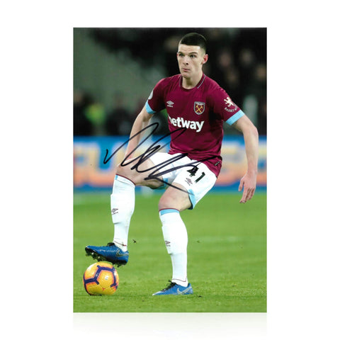 Declan Rice Signed 12x8 Photo