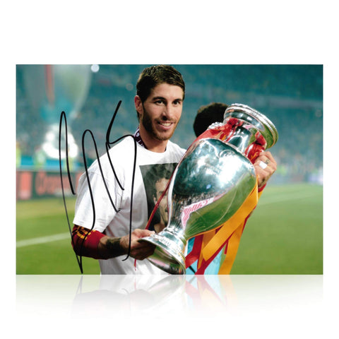 Sergio Ramos Signed 12x8 Photo