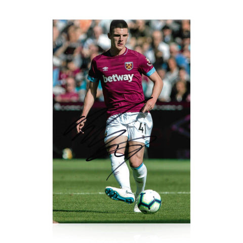 Declan Rice Signed 12x8 Photo