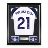Dejan Kulusevski Signed Framed Tottenham Hotspur 2025/26 Home Shirt