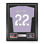 Kaoru Mitoma Signed Framed Brighton 2025/26 Away Shirt