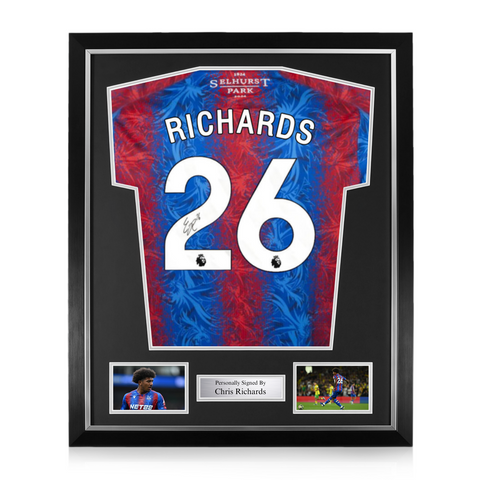 Chris Richards Signed Framed Crystal Palace 2024/25 Home Shirt