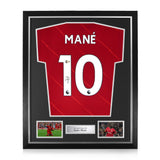 Sadio Mané Signed Framed Home 2021/22 Shirt w/ BAS Beckett Authentication