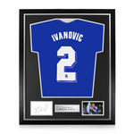 Branislav Ivanovic Signed Framed Display w/ Chelsea 2012 Home Shirt