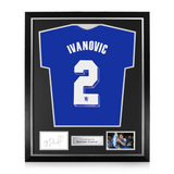 Branislav Ivanovic Signed Framed Display w/ Chelsea 2012 Home Shirt