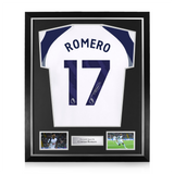 Cristian Romero Signed Framed Tottenham Hotspur 2025/26 Home Shirt