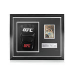 Magomed Ankalaev Signed Framed Display w/ UFC Glove