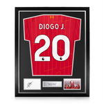 Diogo Jota Signed Framed Display w/ Liverpool FC 2024/25 Home Shirt