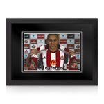 Wahbi Khazri Signed A4 Photo