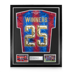 Crystal Palace F.C. Squad Signed Framed 2024/25 Winners 25 Home Shirt