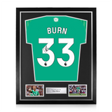 Dan Burn Signed Framed Newcastle United 2025/26 Away Shirt