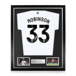 Antonee Robinson Signed Framed Fulham 2024/25 Home Shirt