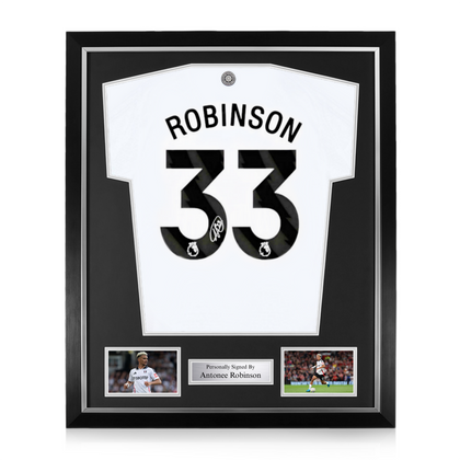 Antonee Robinson Signed Framed Fulham 2024/25 Home Shirt